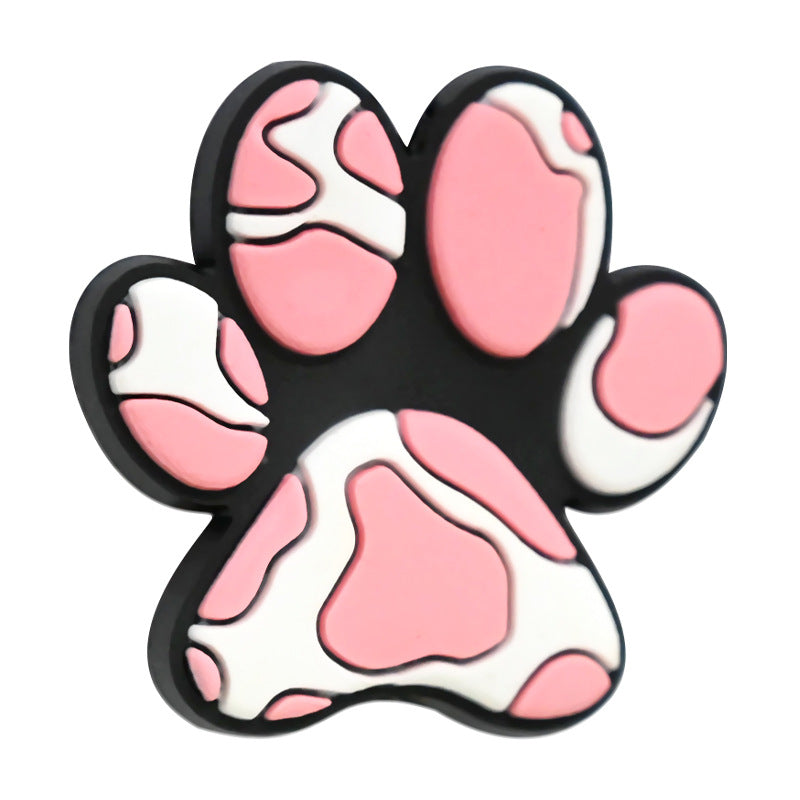 Wholesale  Random 100pcs/pack  Cute dog paw print PVC soft rubber ballpoint pen handmade beading